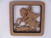 Quadro São Jorge 3D