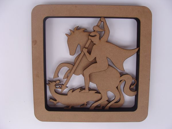 Quadro São Jorge 3D